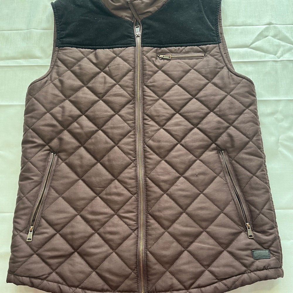 Men's Quilted Brown Vest